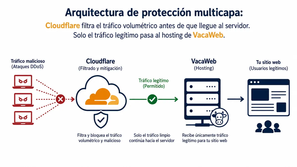 Diagrama ilustrativo de ataques ddos como protegerse
