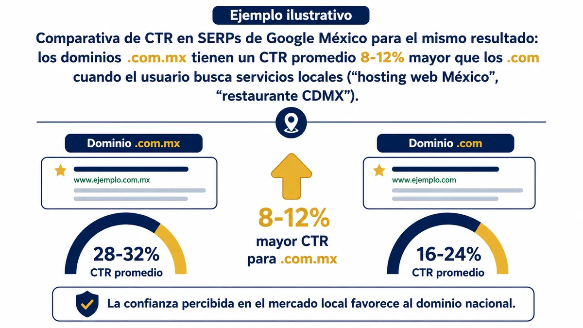 Diagrama ilustrativo de dominio com mx vs com