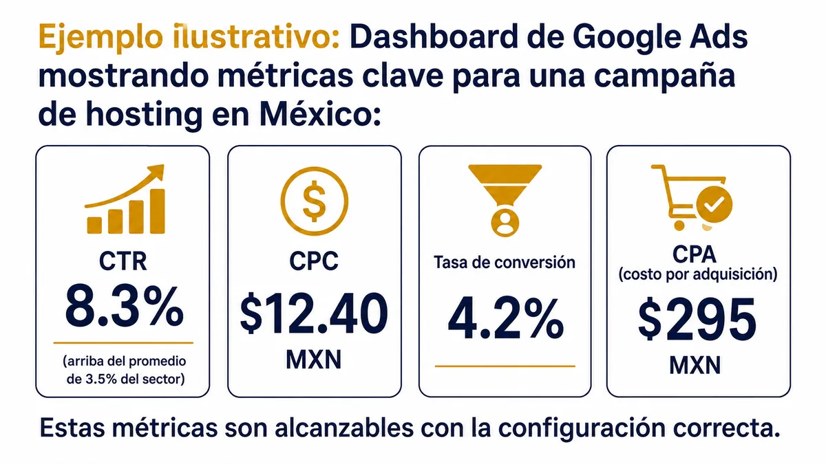 Diagrama ilustrativo de google ads para pymes mexico