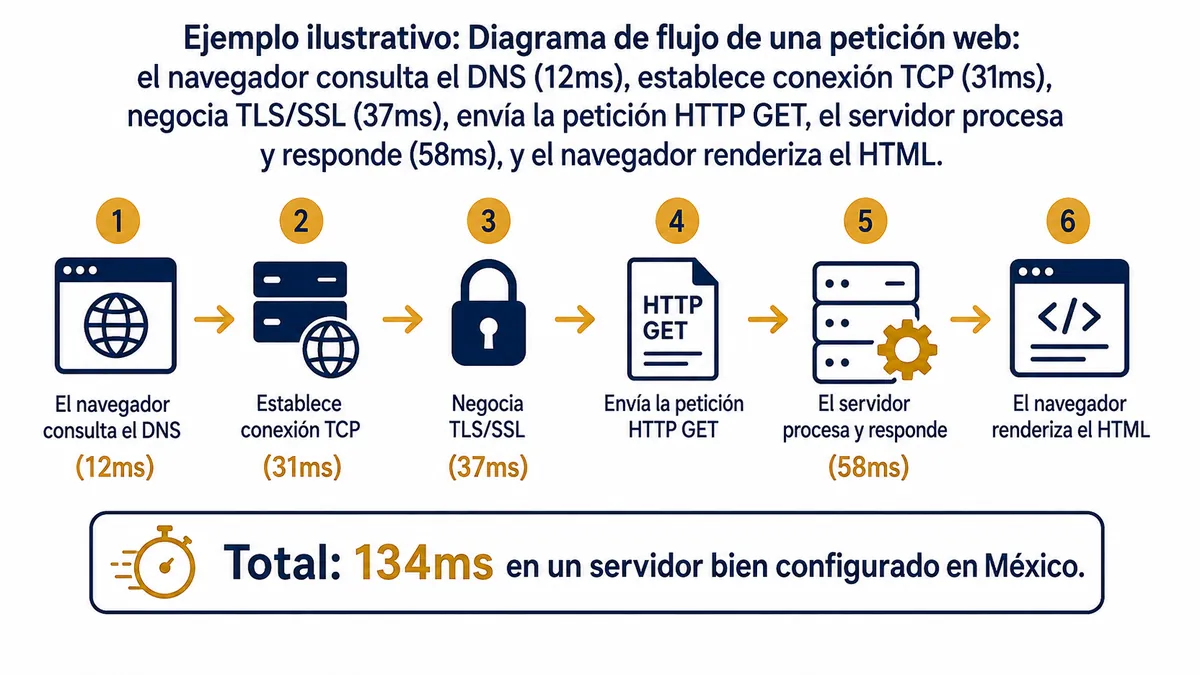 Diagrama ilustrativo de que es hosting web