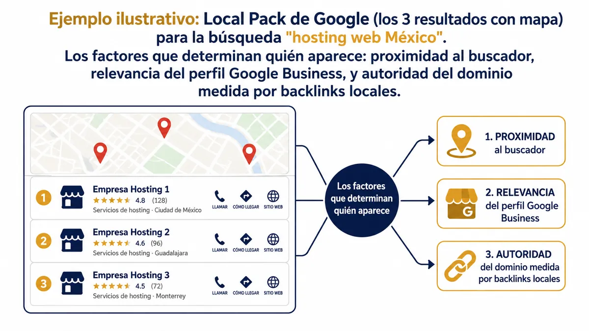 Diagrama ilustrativo de seo local mexico 2025