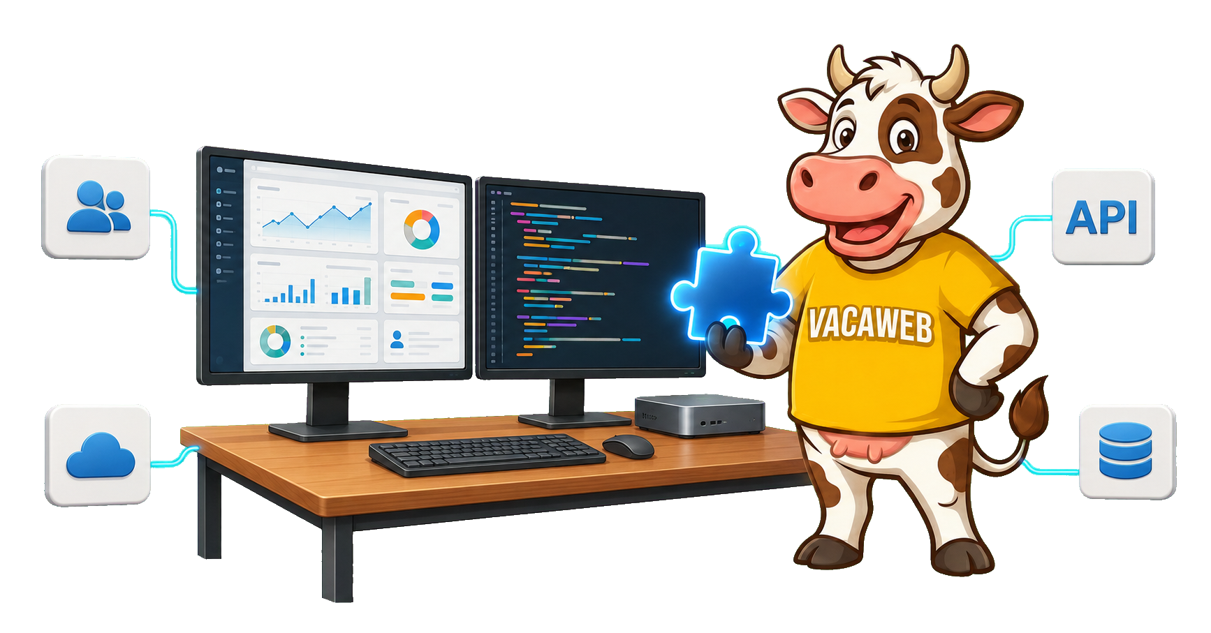 Desarrollo de software empresarial a medida con VacaWeb